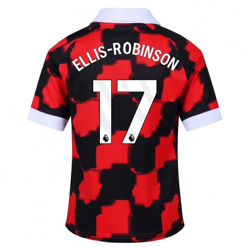 Danxen Heren Eddie Ellis-Robinson #17 Rood Wit Zwart Uitshirt Uittenue 2026/27 T-Shirt