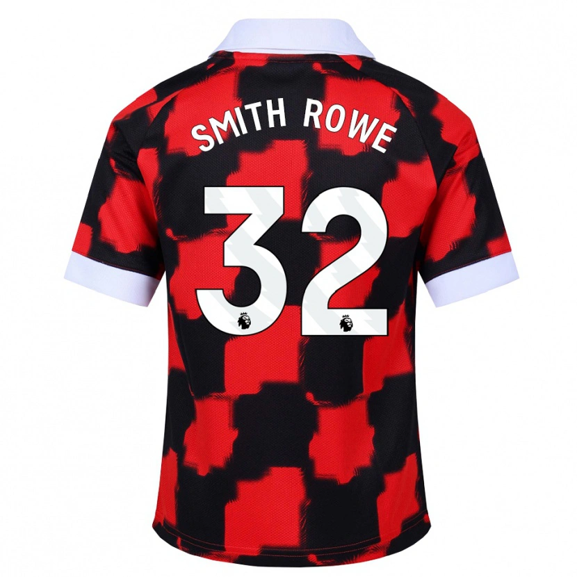 Danxen Heren Emile Smith Rowe #32 Rood Wit Zwart Uitshirt Uittenue 2026/27 T-Shirt
