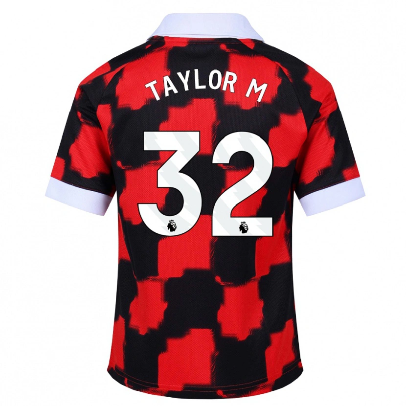 Danxen Heren Belle Taylor-M #32 Rood Wit Zwart Uitshirt Uittenue 2026/27 T-Shirt