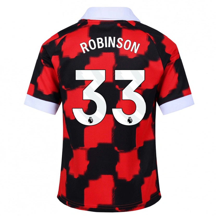 Danxen Heren Antonee Robinson #33 Rood Wit Zwart Uitshirt Uittenue 2026/27 T-Shirt