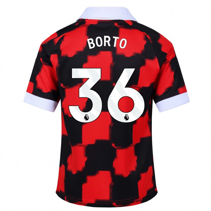 Danxen Heren Alex Borto #36 Rood Wit Zwart Uitshirt Uittenue 2026/27 T-Shirt