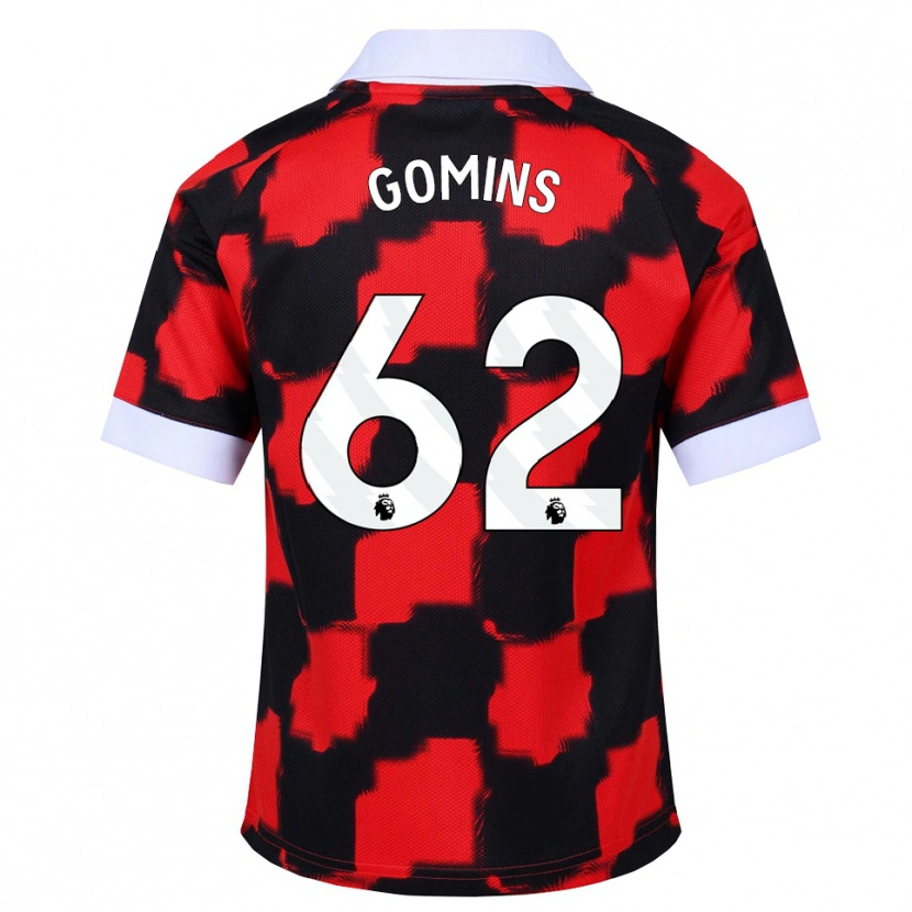 Danxen Heren Markuss Gomins #62 Rood Wit Zwart Uitshirt Uittenue 2026/27 T-Shirt