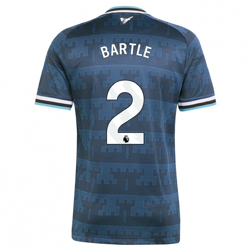 Danxen Heren Jodie Bartle #2 Geel Zwart Blauw Uitshirt Uittenue 2026/27 T-Shirt