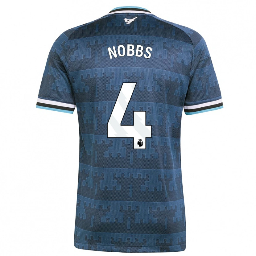 Danxen Heren Jordan Nobbs #4 Geel Zwart Blauw Uitshirt Uittenue 2026/27 T-Shirt