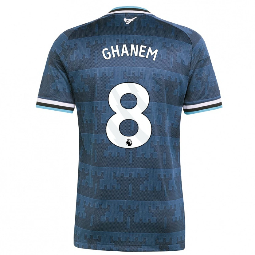 Danxen Heren Muawiya Ghanem #8 Geel Zwart Blauw Uitshirt Uittenue 2026/27 T-Shirt