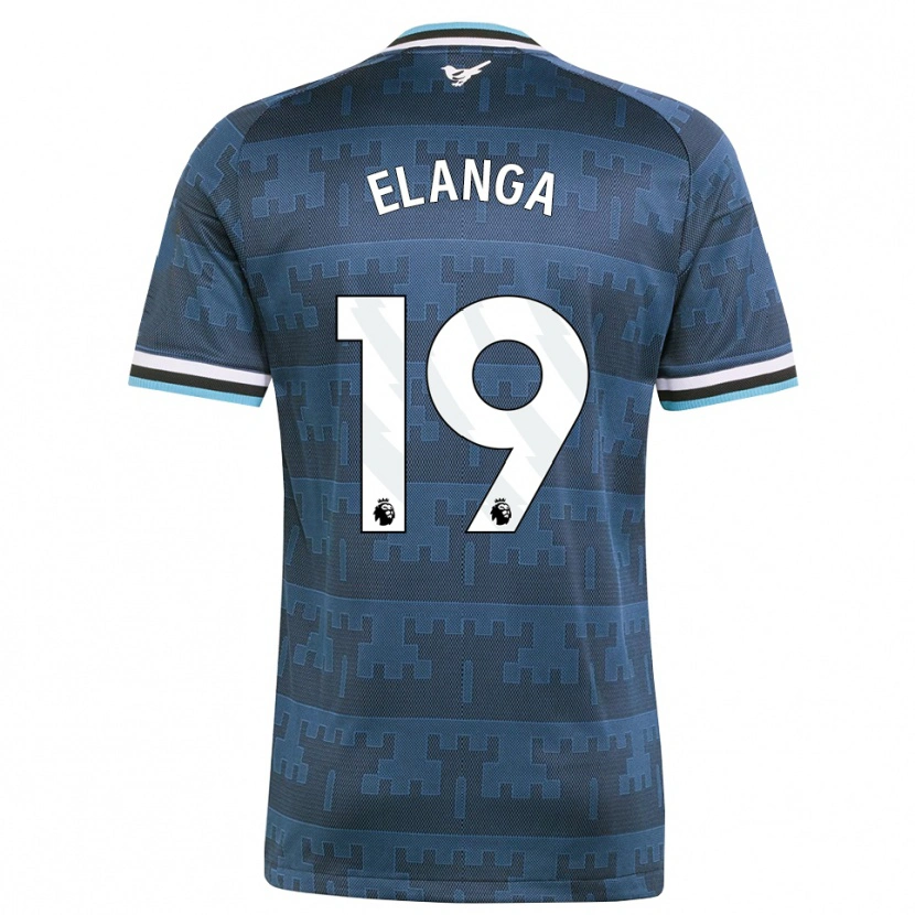 Danxen Heren Anthony Elanga #19 Geel Zwart Blauw Uitshirt Uittenue 2026/27 T-Shirt