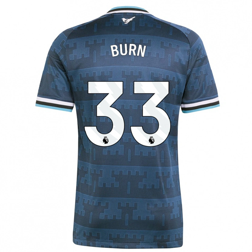 Danxen Heren Dan Burn #33 Geel Zwart Blauw Uitshirt Uittenue 2026/27 T-Shirt