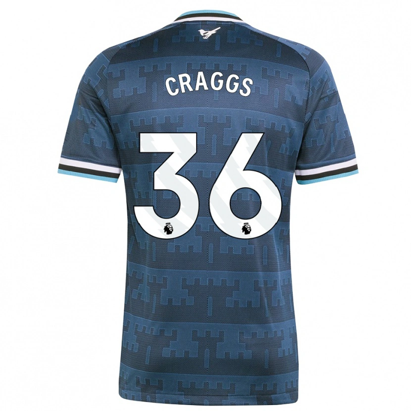 Danxen Heren Luke Craggs #36 Geel Zwart Blauw Uitshirt Uittenue 2026/27 T-Shirt