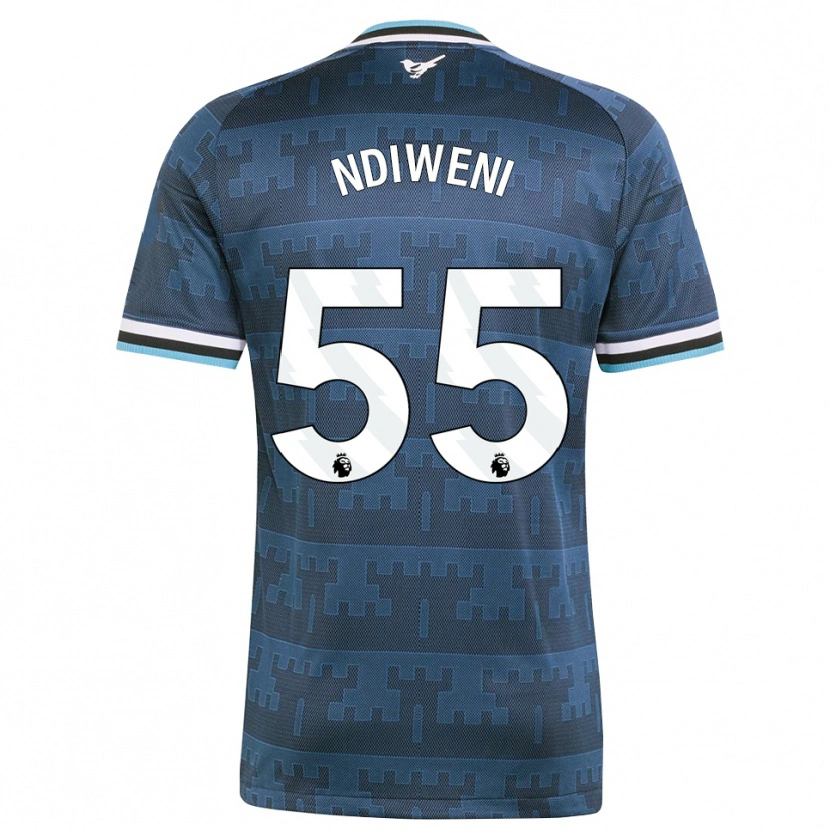 Danxen Heren Michael Ndiweni #55 Geel Zwart Blauw Uitshirt Uittenue 2026/27 T-Shirt