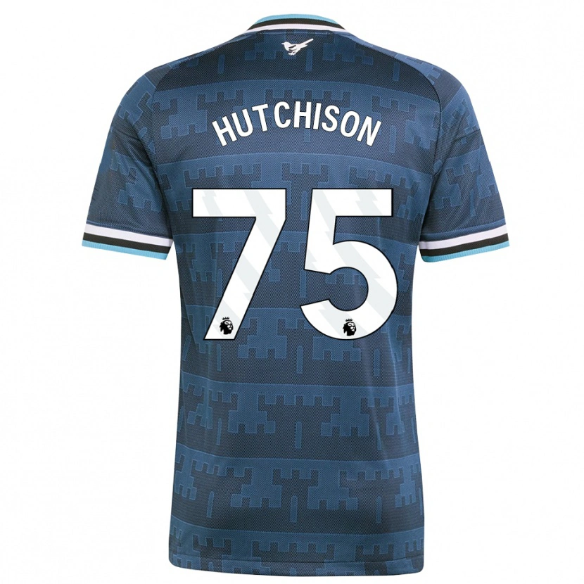 Danxen Heren Alfie Hutchison #75 Geel Zwart Blauw Uitshirt Uittenue 2026/27 T-Shirt