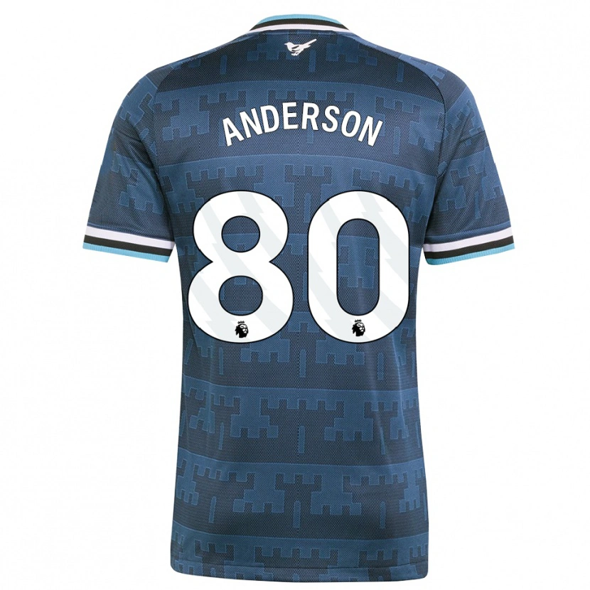 Danxen Heren Will Anderson #80 Geel Zwart Blauw Uitshirt Uittenue 2026/27 T-Shirt