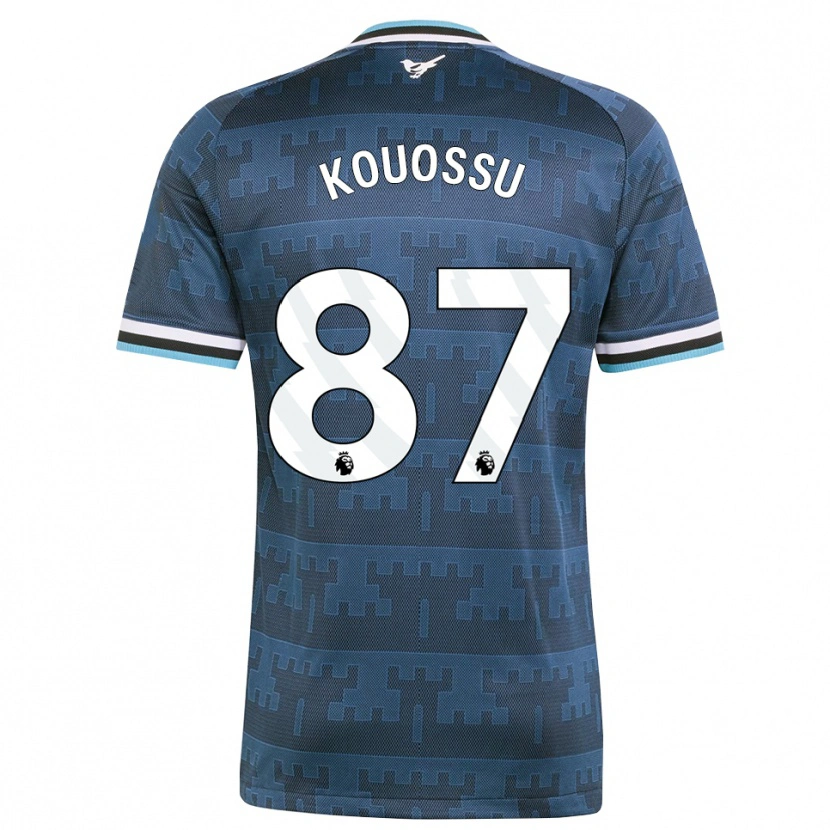 Danxen Heren Jayden Kouossu #87 Geel Zwart Blauw Uitshirt Uittenue 2026/27 T-Shirt