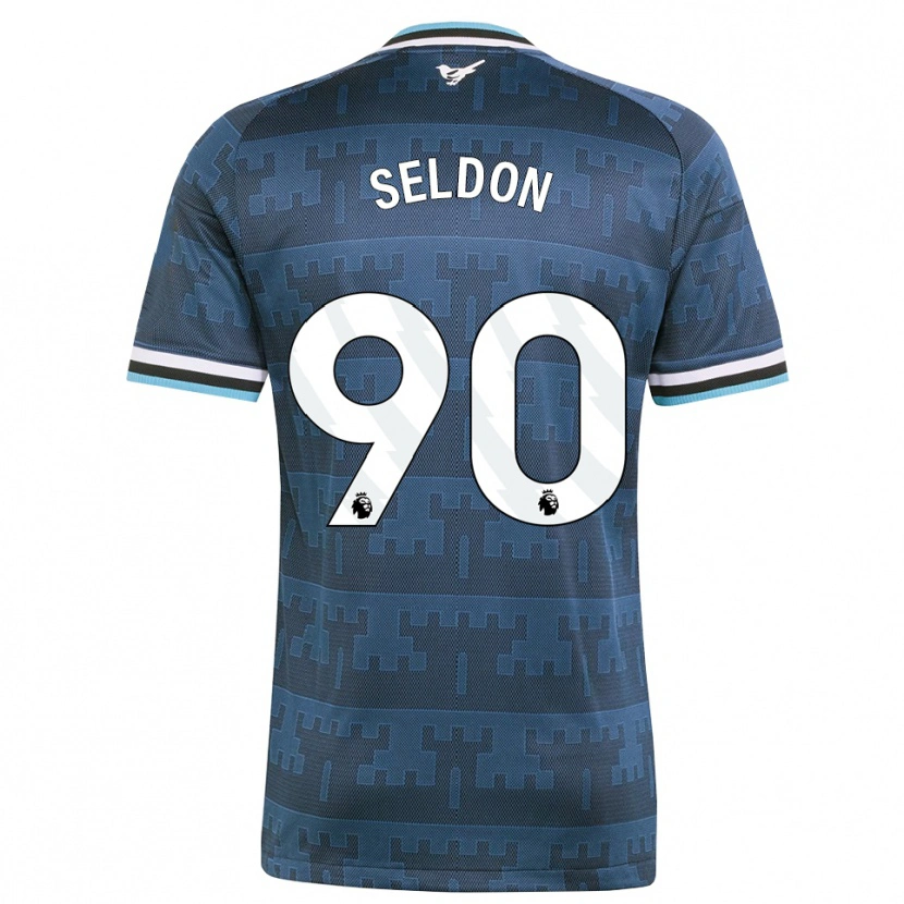 Danxen Heren Alfie Seldon #90 Geel Zwart Blauw Uitshirt Uittenue 2026/27 T-Shirt