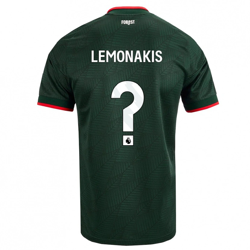 Danxen Heren Georgios Lemonakis #0 Donkergroen Rood Uitshirt Uittenue 2026/27 T-Shirt