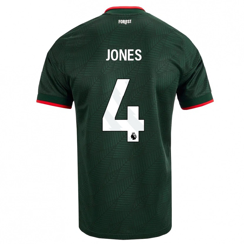 Danxen Heren Brodie Jones #4 Donkergroen Rood Uitshirt Uittenue 2026/27 T-Shirt