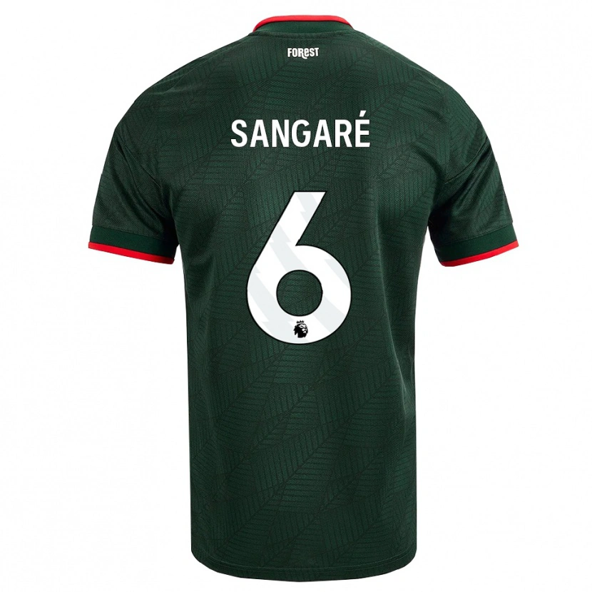Danxen Heren Ibrahim Sangaré #6 Donkergroen Rood Uitshirt Uittenue 2026/27 T-Shirt