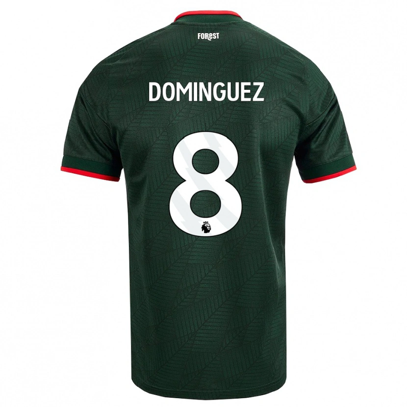 Danxen Heren Nicolás Domínguez #8 Donkergroen Rood Uitshirt Uittenue 2026/27 T-Shirt