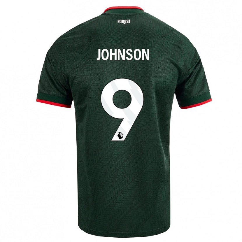 Danxen Heren Melissa Johnson #9 Donkergroen Rood Uitshirt Uittenue 2026/27 T-Shirt
