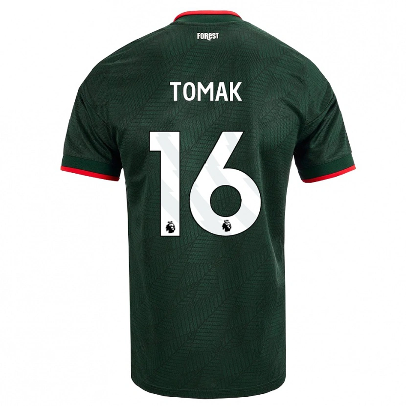Danxen Heren Jaxon Tomak #16 Donkergroen Rood Uitshirt Uittenue 2026/27 T-Shirt