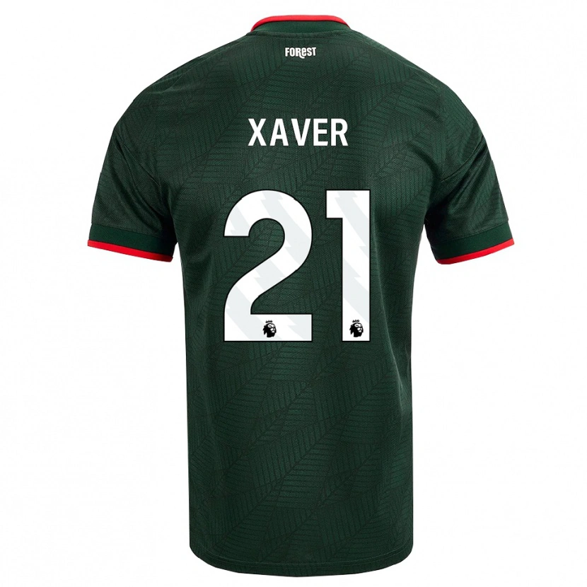 Danxen Heren Xaver Schlager #21 Donkergroen Rood Uitshirt Uittenue 2026/27 T-Shirt