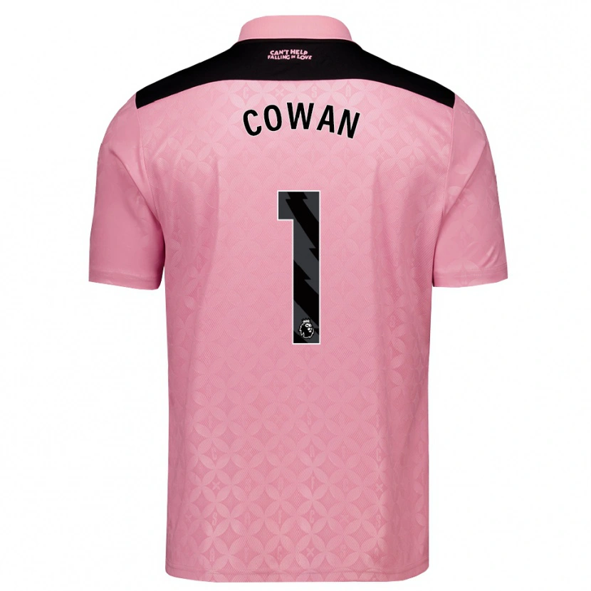 Danxen Heren Joe Cowan #1 Lichtroze Zwart Uitshirt Uittenue 2026/27 T-Shirt