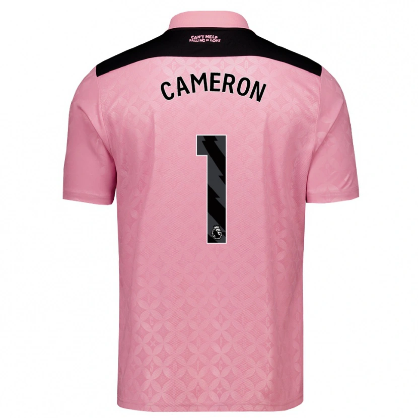 Danxen Heren Dan Cameron #1 Lichtroze Zwart Uitshirt Uittenue 2026/27 T-Shirt