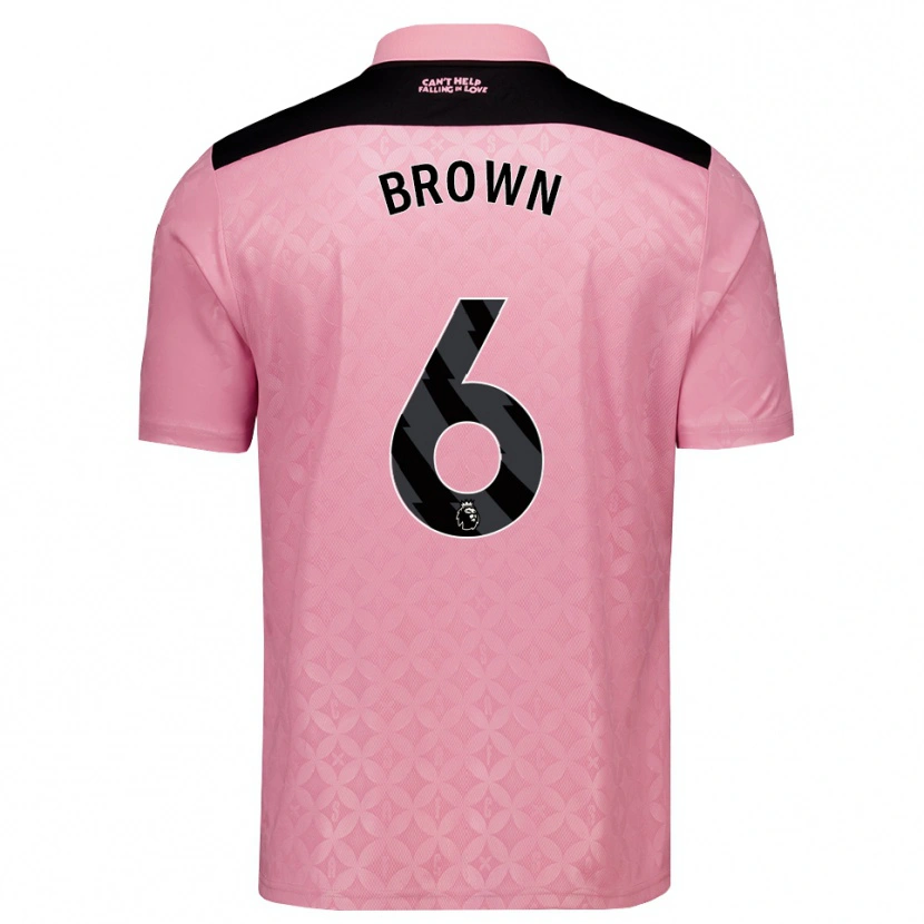 Danxen Heren Jay Brown #6 Lichtroze Zwart Uitshirt Uittenue 2026/27 T-Shirt