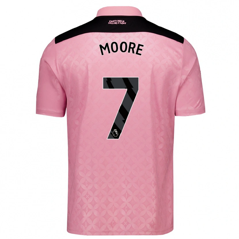 Danxen Heren Ethan Moore #7 Lichtroze Zwart Uitshirt Uittenue 2026/27 T-Shirt