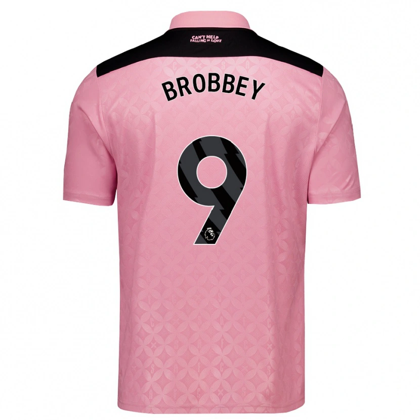 Danxen Heren Brian Brobbey #9 Lichtroze Zwart Uitshirt Uittenue 2026/27 T-Shirt