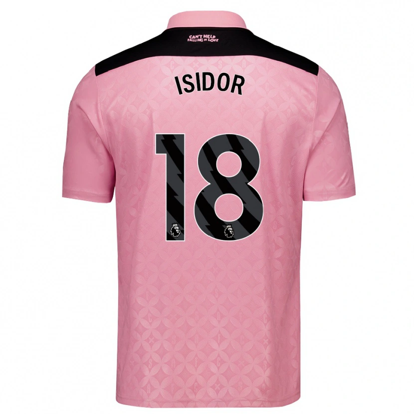 Danxen Heren Wilson Isidor #18 Lichtroze Zwart Uitshirt Uittenue 2026/27 T-Shirt