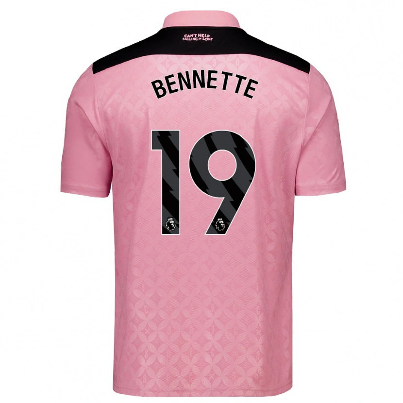 Danxen Heren Jewison Bennette #19 Lichtroze Zwart Uitshirt Uittenue 2026/27 T-Shirt