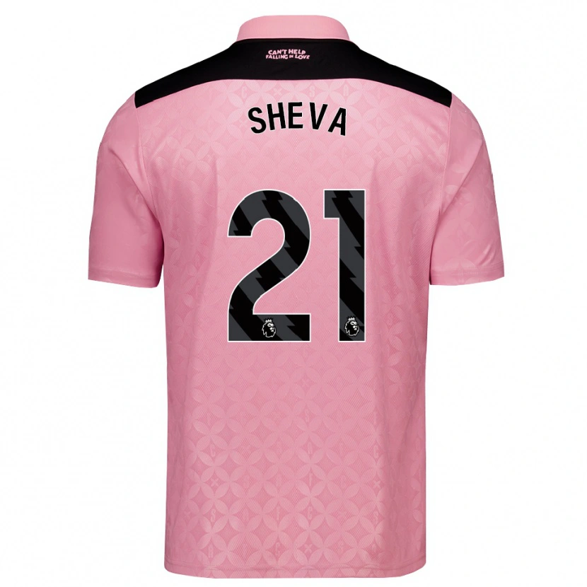Danxen Heren Marissa Sheva #21 Lichtroze Zwart Uitshirt Uittenue 2026/27 T-Shirt