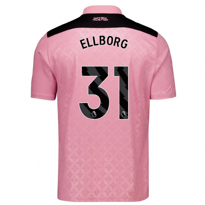 Danxen Heren Melker Ellborg #31 Lichtroze Zwart Uitshirt Uittenue 2026/27 T-Shirt