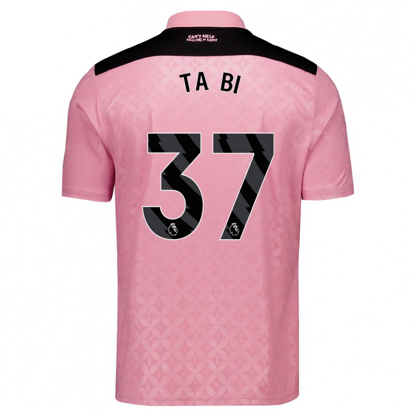 Danxen Heren Jocelin Ta Bi #37 Lichtroze Zwart Uitshirt Uittenue 2026/27 T-Shirt