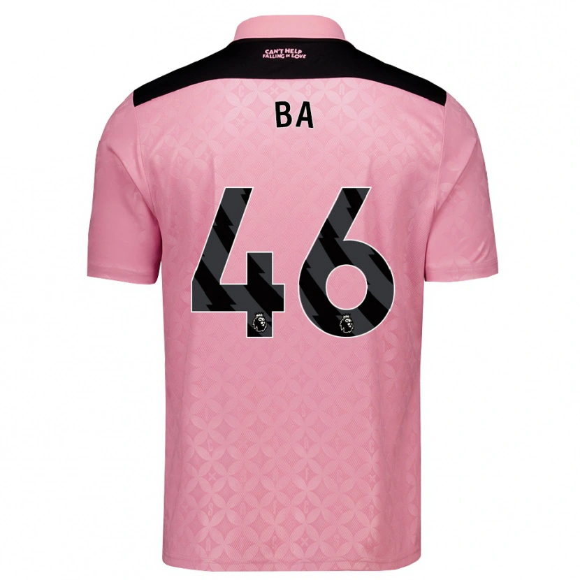 Danxen Heren Abdoullah Ba #46 Lichtroze Zwart Uitshirt Uittenue 2026/27 T-Shirt