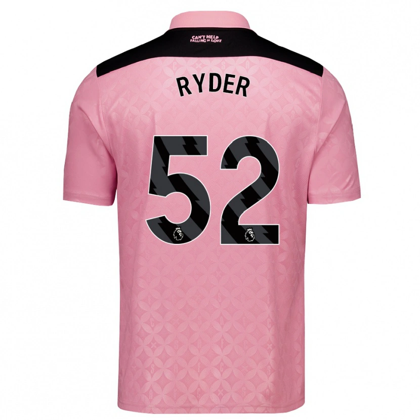Danxen Heren Joe Ryder #52 Lichtroze Zwart Uitshirt Uittenue 2026/27 T-Shirt