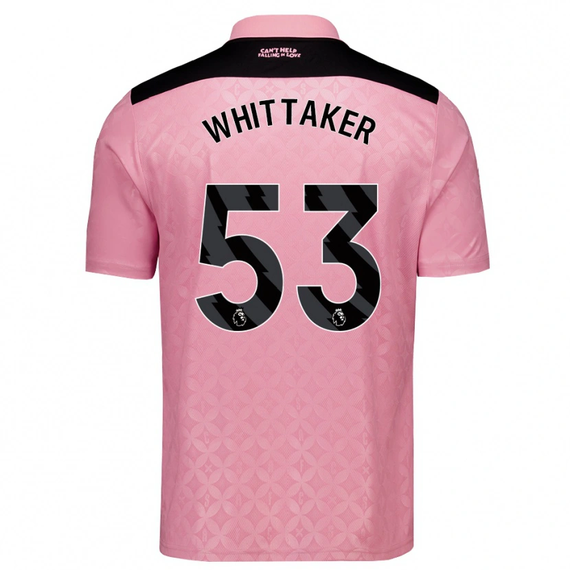 Danxen Heren Jack Whittaker #53 Lichtroze Zwart Uitshirt Uittenue 2026/27 T-Shirt