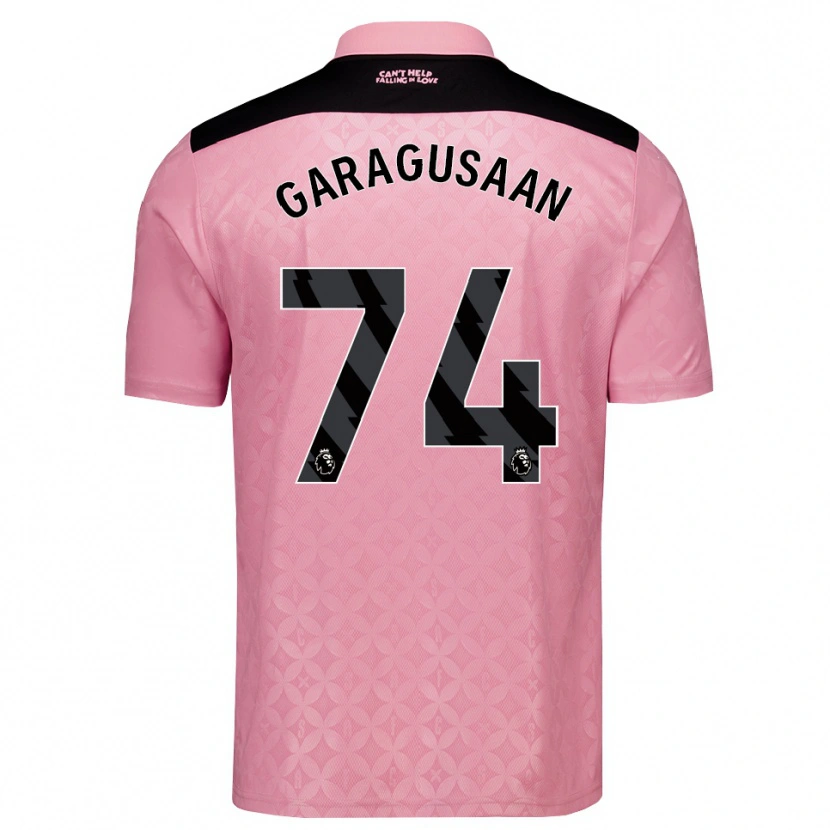 Danxen Heren Finn Geragusyan #74 Lichtroze Zwart Uitshirt Uittenue 2026/27 T-Shirt