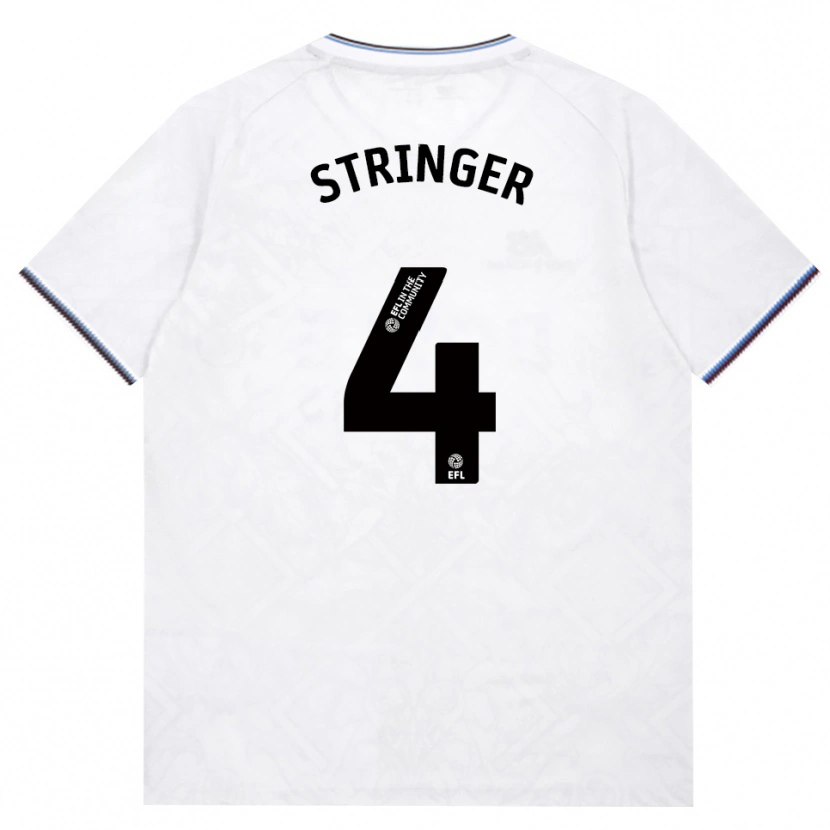 Danxen Heren Abbey Leigh Stringer #4 Bordeaux Wit Uitshirt Uittenue 2026/27 T-Shirt