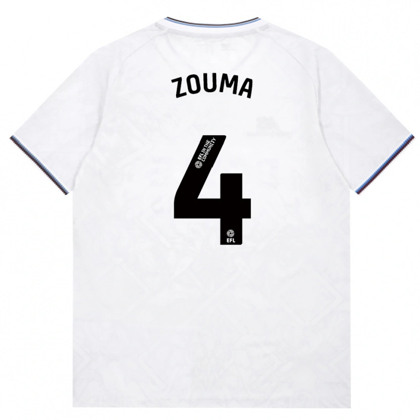 Danxen Heren Kurt Zouma #4 Bordeaux Wit Uitshirt Uittenue 2026/27 T-Shirt