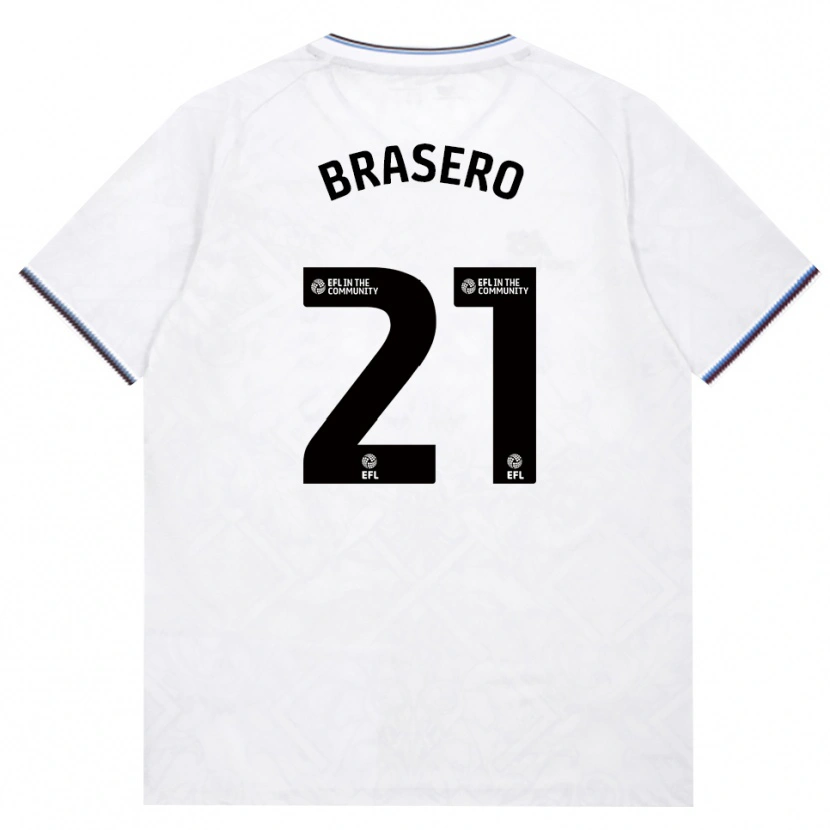 Danxen Heren Sarah Brasero-Carreira #21 Bordeaux Wit Uitshirt Uittenue 2026/27 T-Shirt