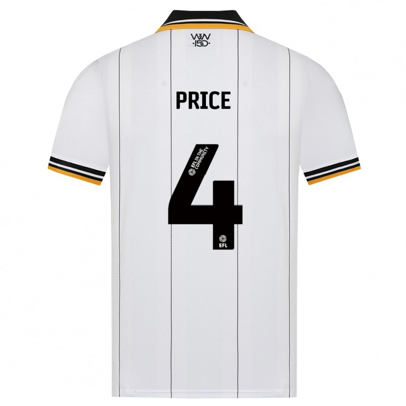 Danxen Heren Anna Price #4 Oranje Wit Zwart Uitshirt Uittenue 2026/27 T-Shirt