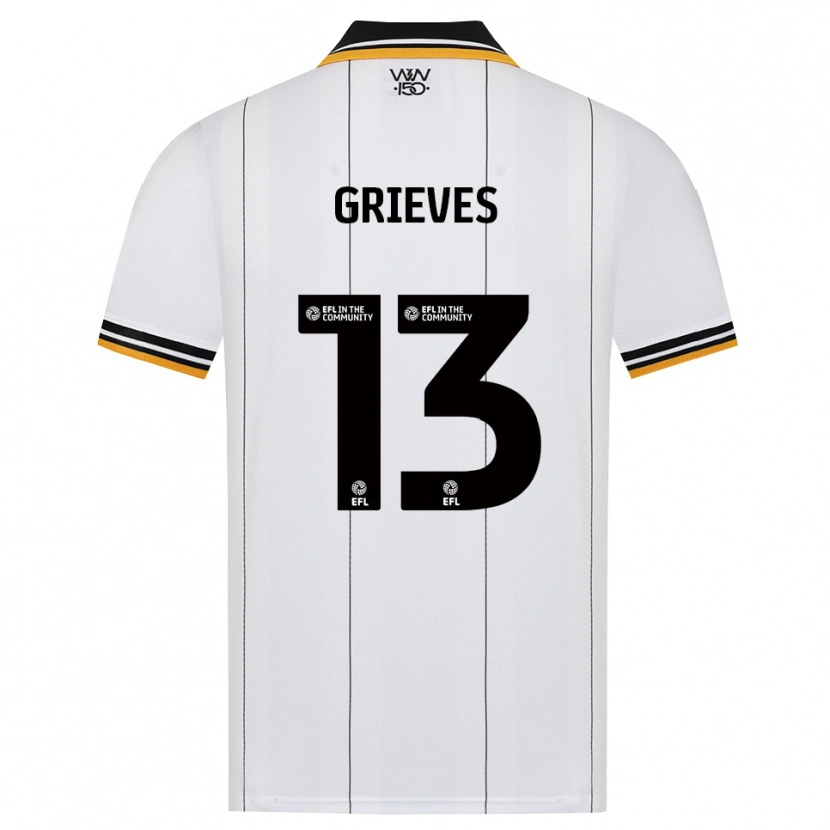 Danxen Heren Xander Grieves #13 Oranje Wit Zwart Uitshirt Uittenue 2026/27 T-Shirt