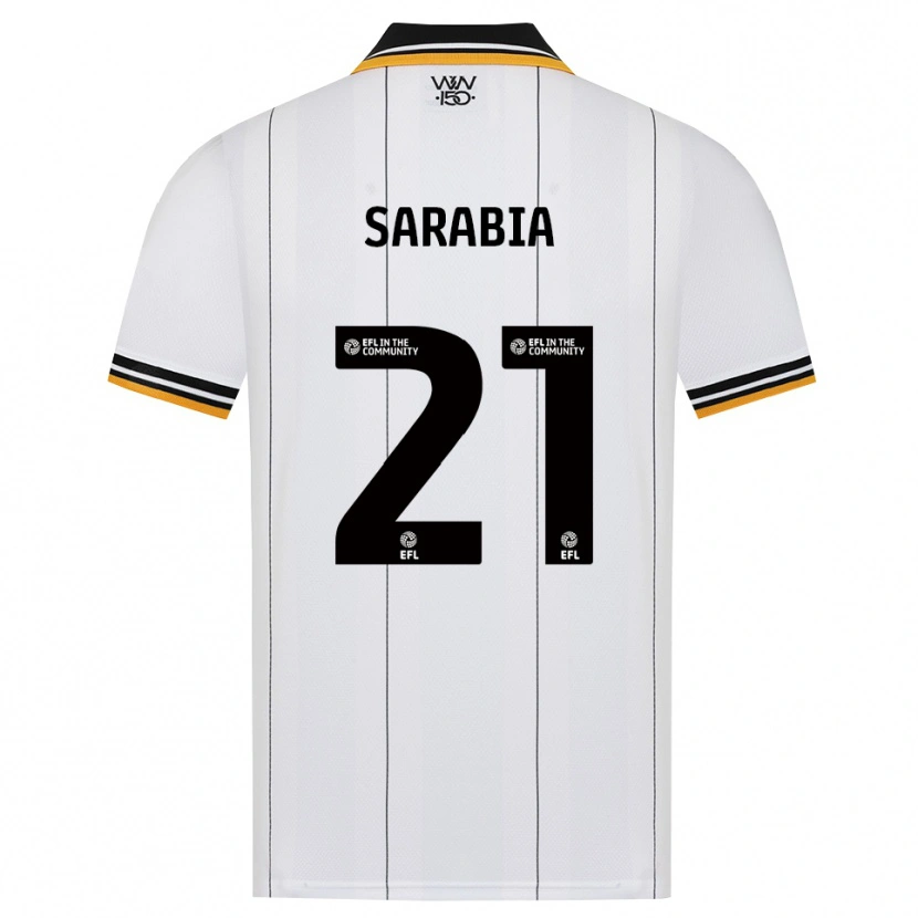 Danxen Heren Pablo Sarabia #21 Oranje Wit Zwart Uitshirt Uittenue 2026/27 T-Shirt