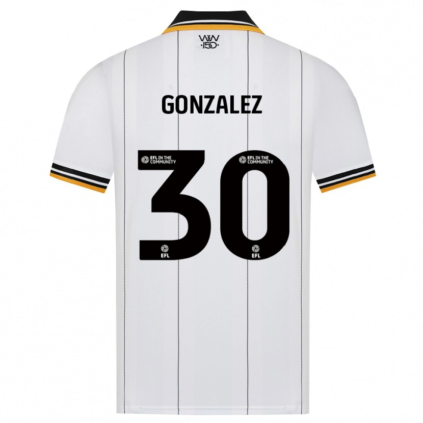Danxen Heren Enso González #30 Oranje Wit Zwart Uitshirt Uittenue 2026/27 T-Shirt