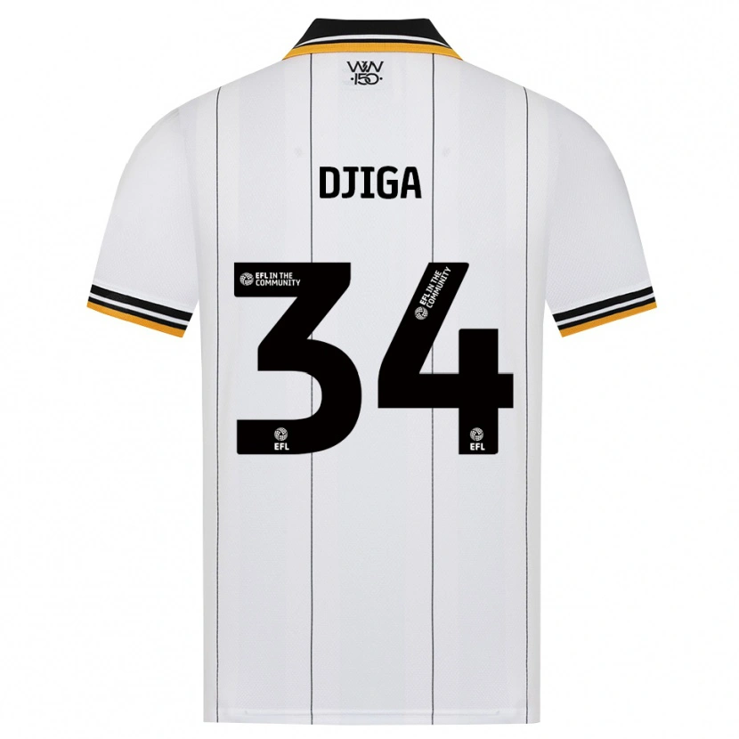 Danxen Heren Nasser Djiga #34 Oranje Wit Zwart Uitshirt Uittenue 2026/27 T-Shirt