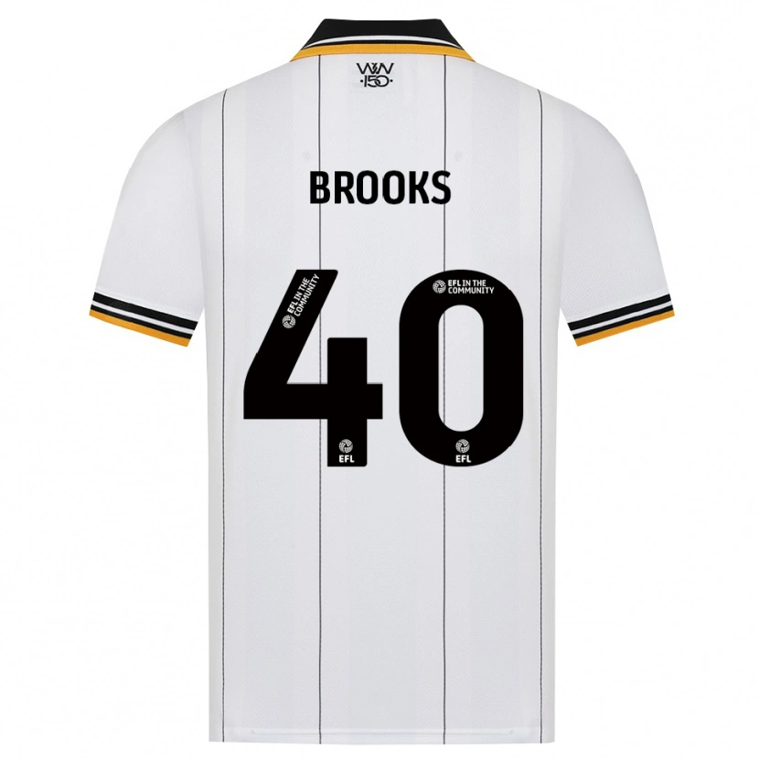 Danxen Heren Alfie Brooks #40 Oranje Wit Zwart Uitshirt Uittenue 2026/27 T-Shirt