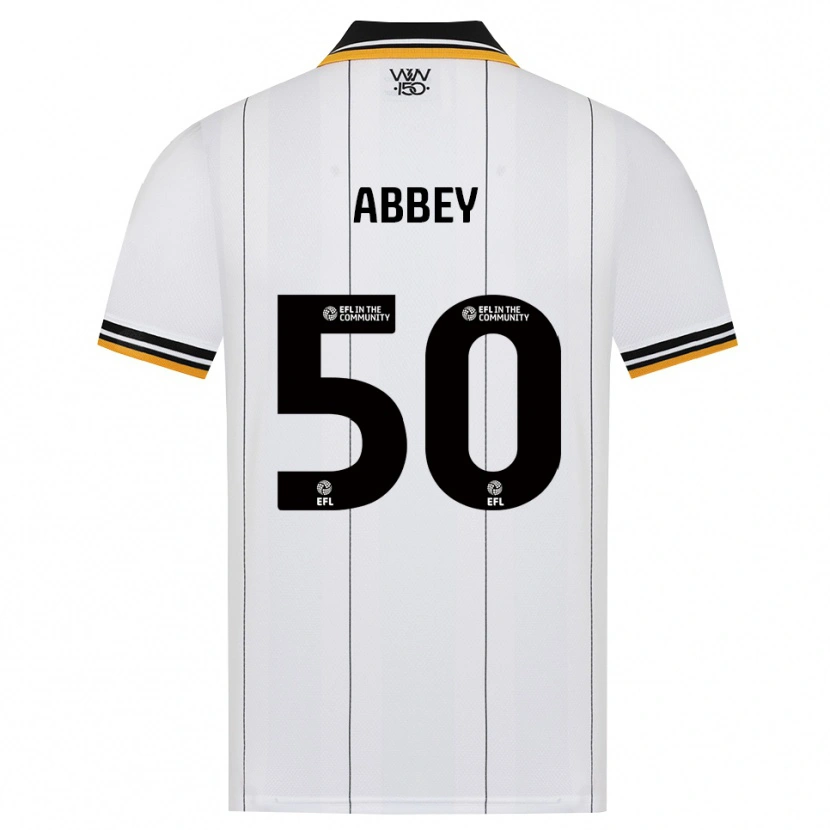 Danxen Heren Jerome Abbey #50 Oranje Wit Zwart Uitshirt Uittenue 2026/27 T-Shirt