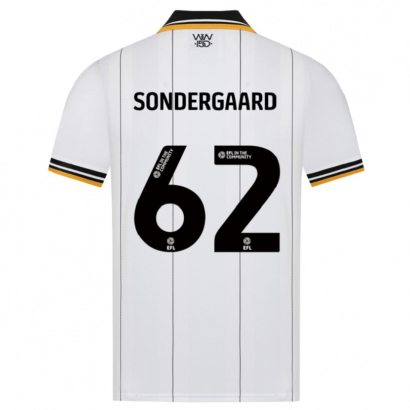 Danxen Heren Andreas Sondergaard #62 Oranje Wit Zwart Uitshirt Uittenue 2026/27 T-Shirt