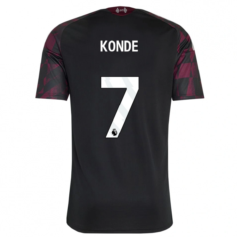 Danxen Heren Isaac Konde #7 Zwart Wit Paars Thuisshirt Derde Tenue 2026/27 T-Shirt